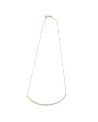 Sydney Evan - Metallic Crescent Bar Necklace - Lyst