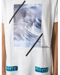 off white wave tee