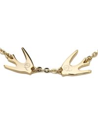 McQ | Metallic Mcq Swallow Bracelet | Lyst