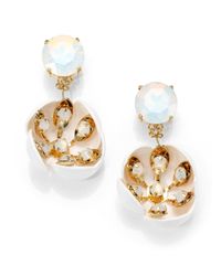 Tory Burch | Metallic Courtlyn Drop Earrings | Lyst