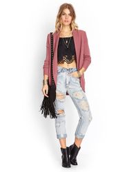 forever 21 purple cardigan