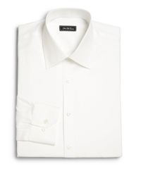 Saks Fifth Avenue | White Regular-fit Solid Dress Shirt for Men | Lyst