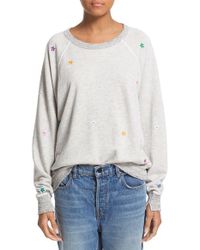 The Great Gray 'the College' Embroidered Sweatshirt