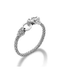 John Hardy | Metallic Naga Station Bracelet With Diamonds | Lyst