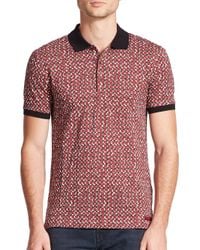 Burberry Brit | Red Fellmore Cotton Polo for Men | Lyst