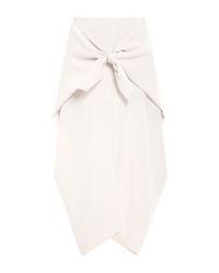 Kaelen Natural Tie Front Skirt