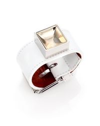Proenza Schouler | White Ps11 Leather Bracelet/2 | Lyst