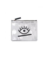 Lizzie Fortunato | White Zip Pouch In Evil Eye | Lyst