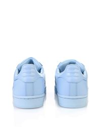 adidas Superstar Supercolor Leather Trainers in Light Blue (Blue) - Lyst