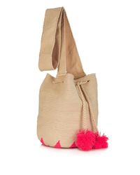 Sophie Anderson Natural Lilla Woven-Cotton Shoulder Bag