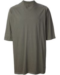 Rick Owens Drkshdw Oversized Tshirt in Grey (Gray) for Men - Lyst