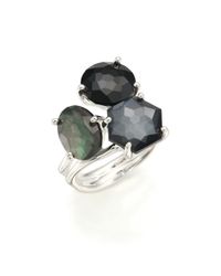 Ippolita | Metallic Rock Candy Black Tie Semi-precious Multi-stone & Sterling Silver Cluster Ring | Lyst