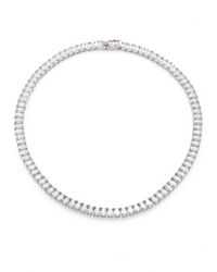 Adriana Orsini | Metallic Emerald Cut Tennis Necklace | Lyst