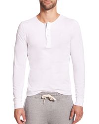 Façonnable | White Cotton Henley for Men | Lyst