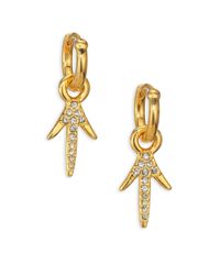 Giles & Brother | Metallic Thorn Crystal Drop Earrings | Lyst