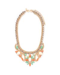 Kenneth Jay Lane | Multicolor Crystal Stone Necklace | Lyst