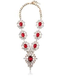 DSquared² | Red Crystal Necklace | Lyst