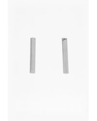 French Connection | Metallic Tube Stud Earrings | Lyst