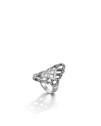 John Hardy | Metallic Classic Chain Woven Braided Saddle Ring | Lyst