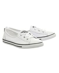 maler bus Skærpe Converse Ctas Ballet Lace Leather in White - Lyst