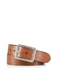 Ralph Lauren | Brown Lauren Paulden Embossed Belt | Lyst