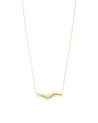 Daniela Villegas | Metallic 18k Gold And Champagne Diamonds Baby Centipede Necklace | Lyst