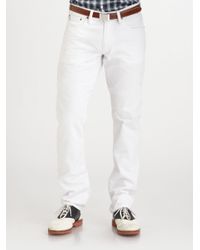 ralph lauren white jeans mens