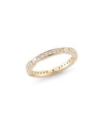 Dana Rebecca | Metallic Stacking Pattern Pave Eternity Band | Lyst