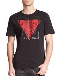 Diesel Black Gold | Black Military Crest & Triangle Print Cotton Tee for Men | Lyst