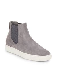 vince high top suede sneakers