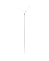 Anne Sisteron | Metallic 14kt White Gold Diamond Thick V Bikini Lariat Necklace | Lyst