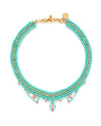 Venessa Arizaga | Blue 'summer Love' Necklace | Lyst