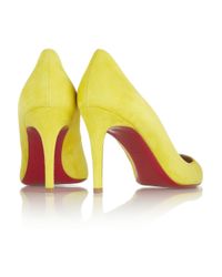christian louboutin shoes yellow