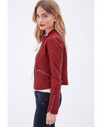 red leather jacket forever 21