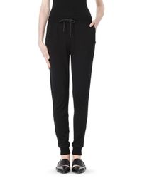 Alexander Wang Black Lightweight French Terry Sweatpants