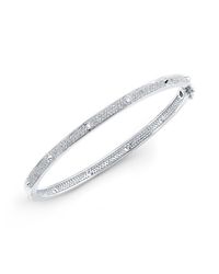 Anne Sisteron - Metallic 14kt White Gold Diamond Spike Bangle - Lyst