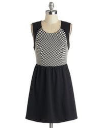 Monteau Inc Black Checkered and True Dress