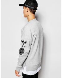 adidas Originals Graphics Sweatshirt Ab8027 in Grey (Gray) for Men - Lyst