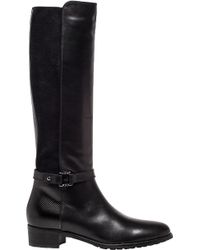Aquatalia - Black Olalla Leather Knee-High Boots - Lyst
