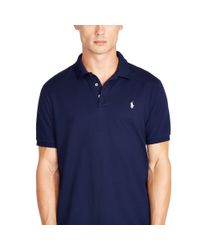 custom slim stretch mesh polo