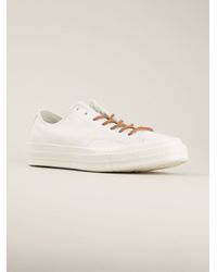 converse thick sole white