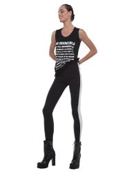 Norma Kamali | Black Sleeveless U Neck Tee Empower | Lyst
