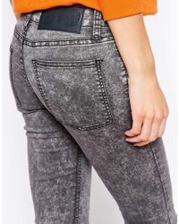 acid jeans cheap monday wash skinny gray grey