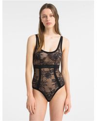 calvin klein lace bodysuit