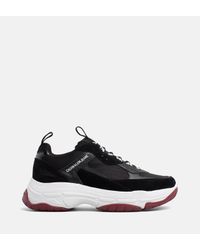 calvin klein marvin chunky trainers in black
