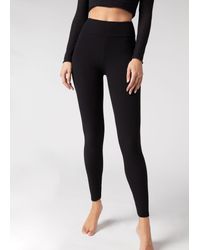 Leggings in viscosa di bamboo comfort di Calzedonia in Nero | Lyst