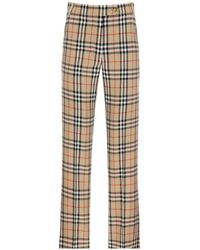 burberry check pants