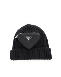 prada black beanie
