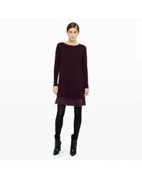 Club Monaco | Purple Rigby Layered Sweater Dress | Lyst