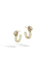 John Hardy | Metallic Legends Naga Dragon Medium Hoop Earrings | Lyst